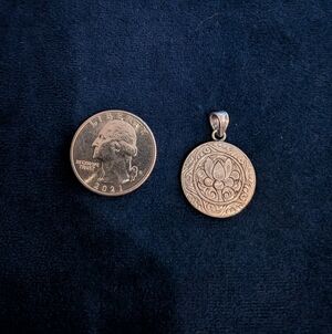 Sterling Silver Lotus Pendant